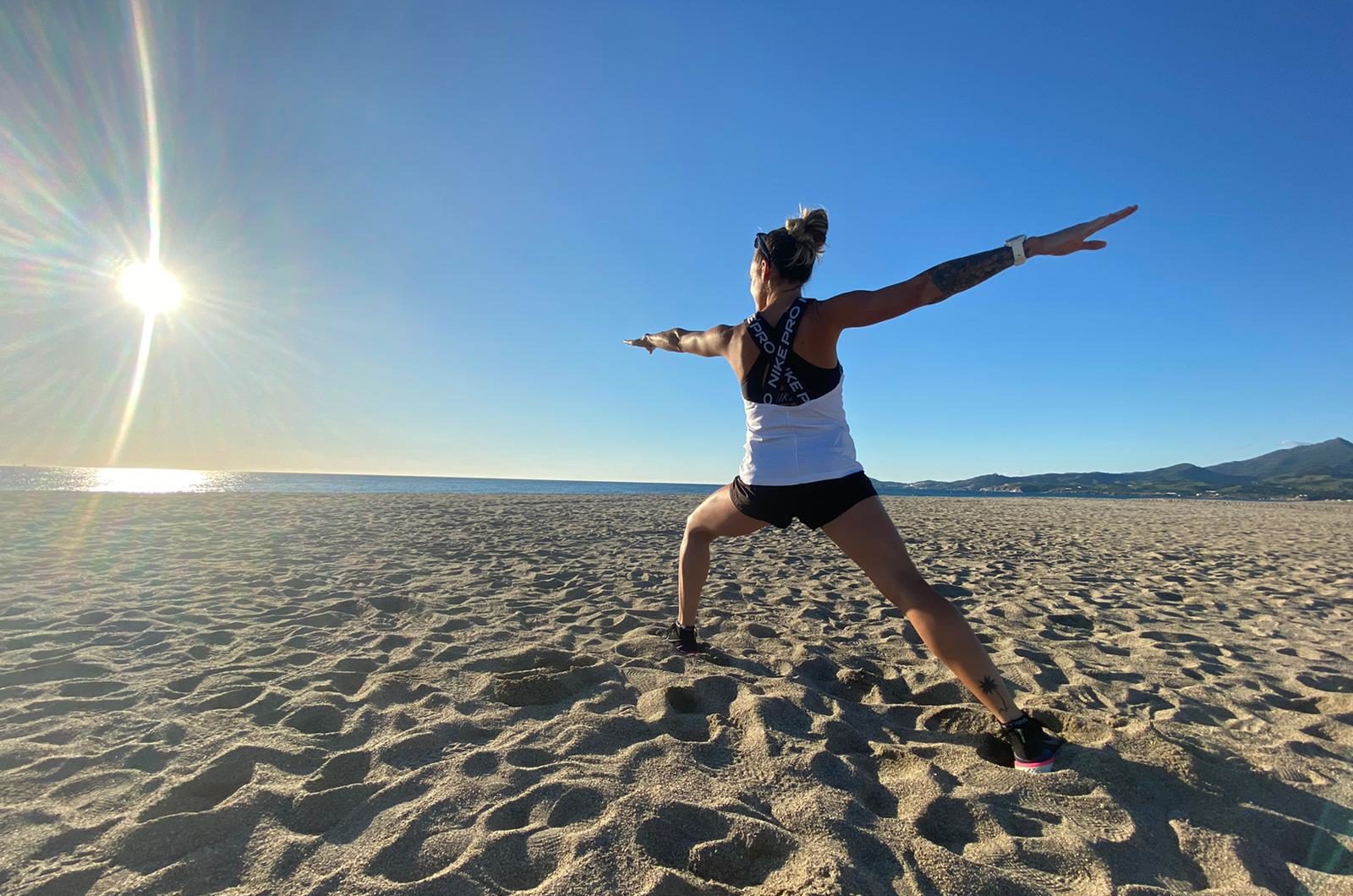 Running Yoga sur le sable